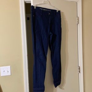 Old navy blue jeans